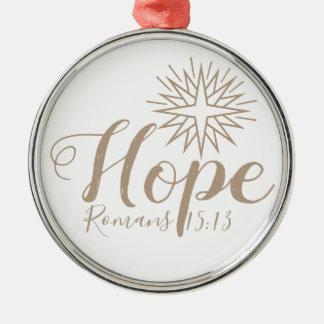 Hope Romans 15:13 Christmas Ornament