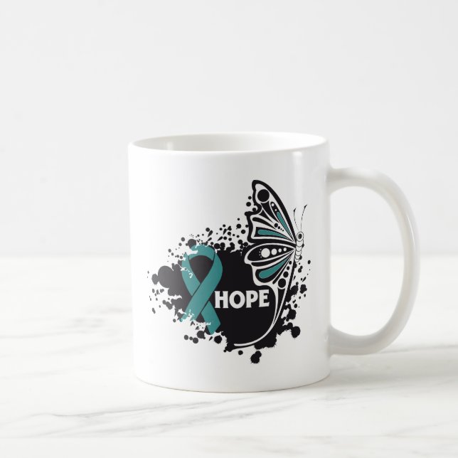 Hope Scleroderma Butterfly Coffee Mug (Right)