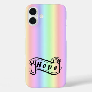 Hope scroll on rainbow iPhone 16 plus case