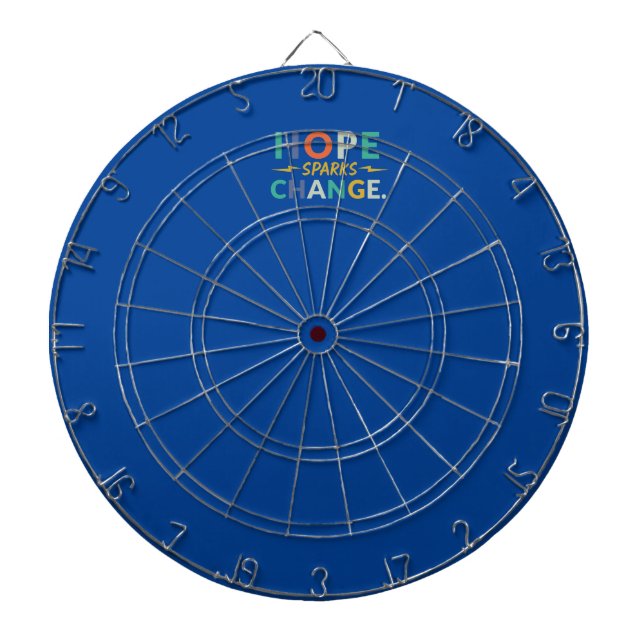 Hope Sparks Change  Dartboard (Front)