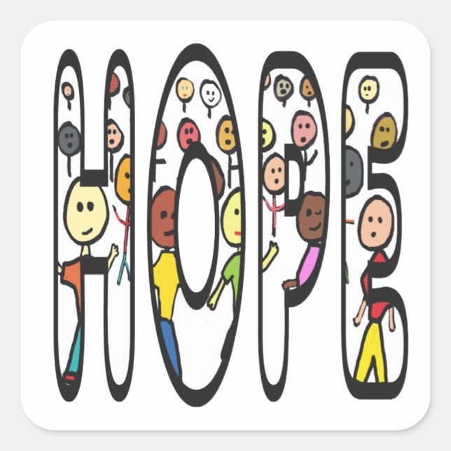 Hope Square Sticker (Front)