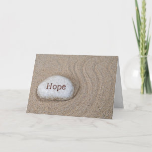 Hope Stone in Sand Card