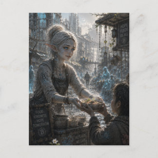 Hope / Street Food Cook / Ruined City Postcard