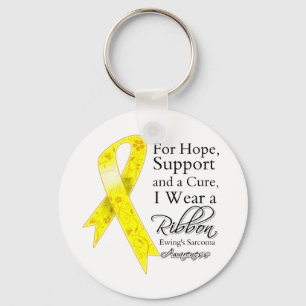 Hope Support Cure I Wear a Ribbon - Ewing Sarcoma Key Ring