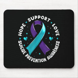 Hope Support Love Suicide Prevention Awareness Mouse Mat