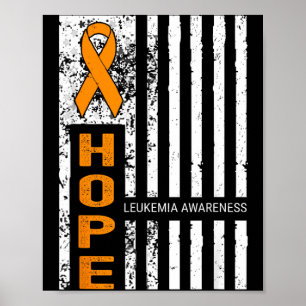 Hope Support Team Leukaemia Awareness Aamerica Usa Poster
