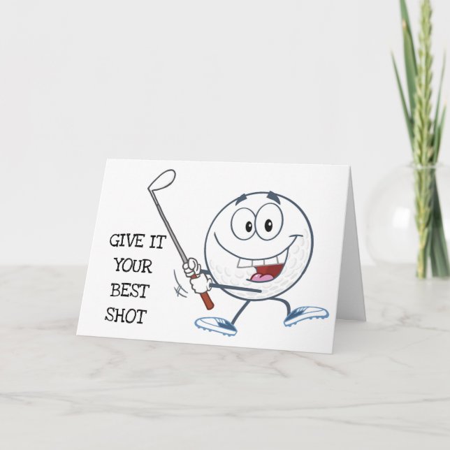 HOPE THAT YOUR BIRTHDAY IS **PAR-FECT** GOLFER CARD (Front)