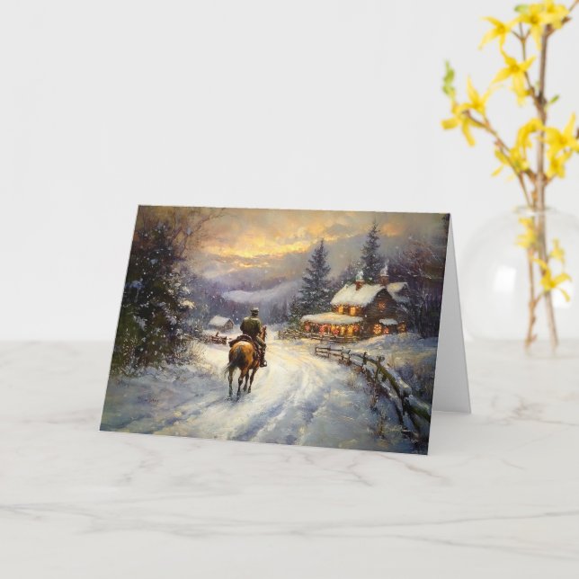 	Hope To Be Home for Christmas Card (Yellow Flower)