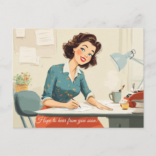 Hope to hear from you soon! postcard (Front)