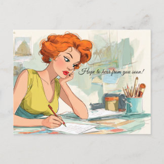 Hope to hear from you soon! Postcard