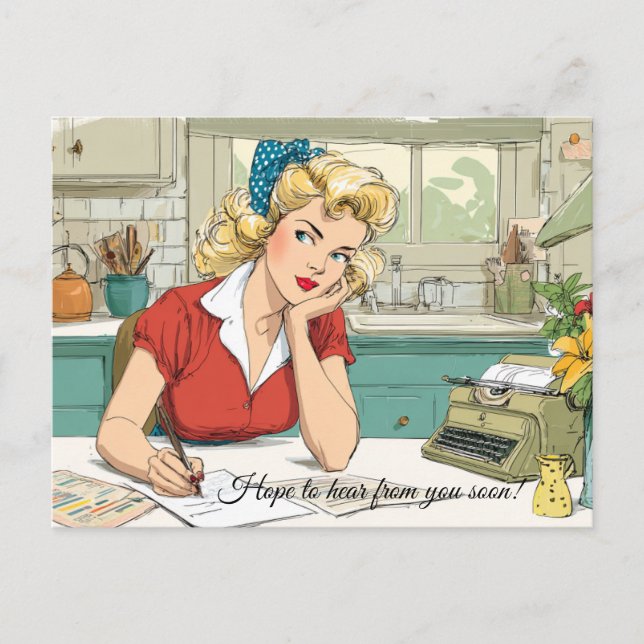 Hope to hear from you soon! Postcard  (Front)
