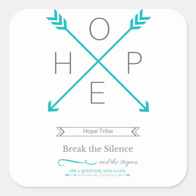 Hope Tribe Sticker - End the Stigma (Front)