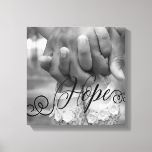 HOPE Typography Photo Overlay Canvas Print