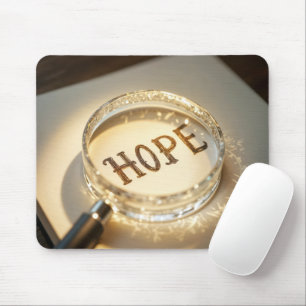 HOPE Under a Magnifying Glass Mouse Mat