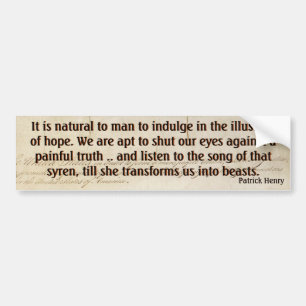 Hope v Painful Truth (Henry) Bumper Sticker