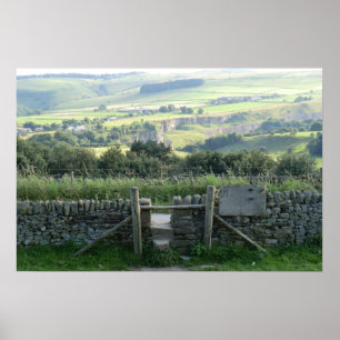 Hope Valley in the Derbyshire Dales Poster
