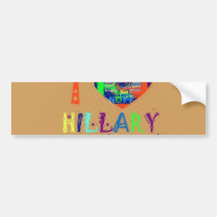 Hope Vote Blue Lovely Reflection Amazing Hillary Bumper Sticker