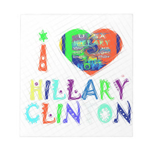 Hope Vote Blue  Lovely Reflection Amazing Hillary Notepad