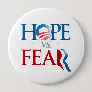 HOPE VS FEAR.png 10 Cm Round Badge