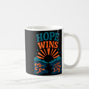 Hope Wins Romans 15_13 Sunrise Ocean Christian  Coffee Mug