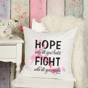 Hope with all your heart cushion