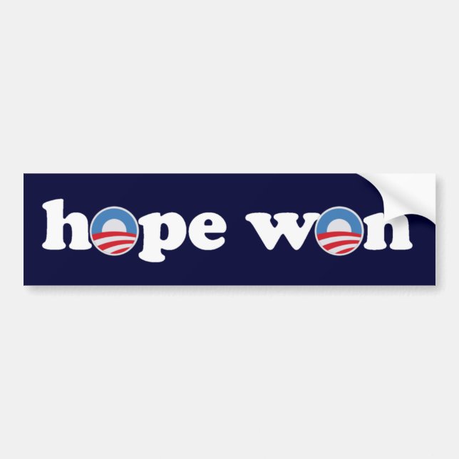 Hope Won Bumper Sticker (Front)