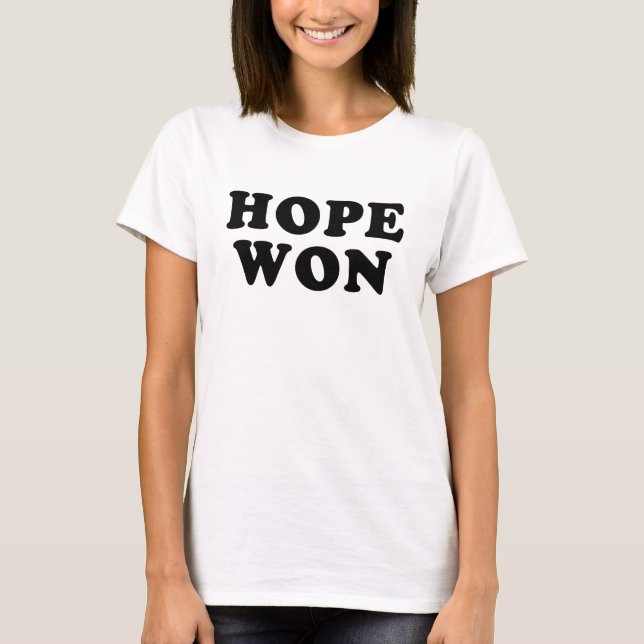 Hope Won Obama Victory T shirt (Front)