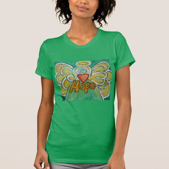 Hope Word Angel Art Inspirational Custom Shirts (Front)