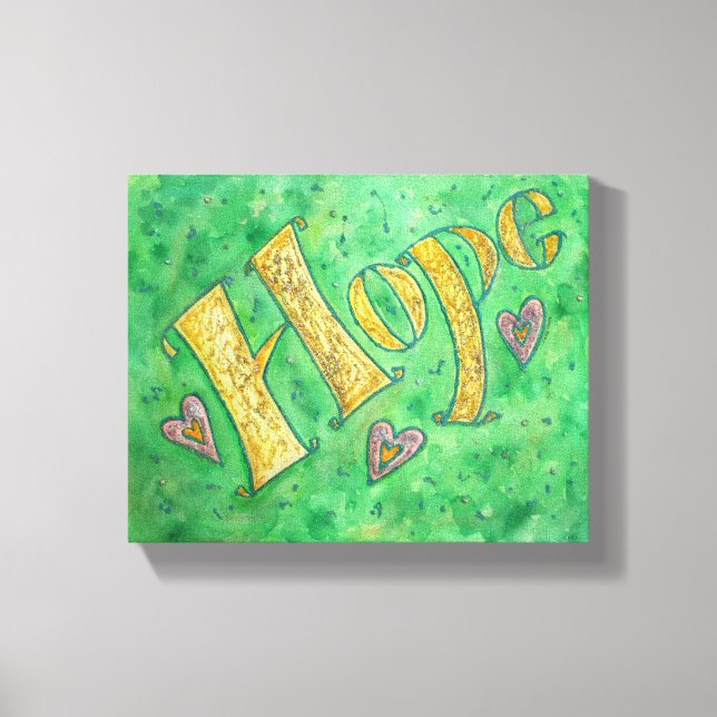 Hope Word Art Painting Wrapped Canvas Art (Front)