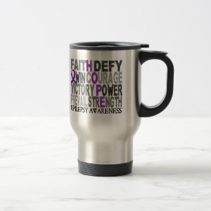 Hope Word Collage Epilepsy Travel Mug