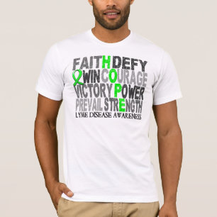Hope Word Collage Lyme Disease T-Shirt