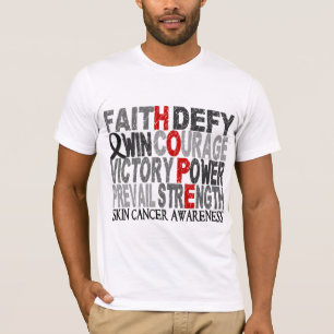 Hope Word Collage Skin Cancer T-Shirt