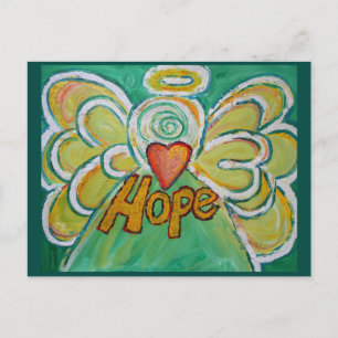 Hope Word Inspirational Angel Postcard