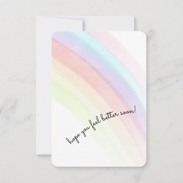 Hope you feel better soon thank you card (Front)