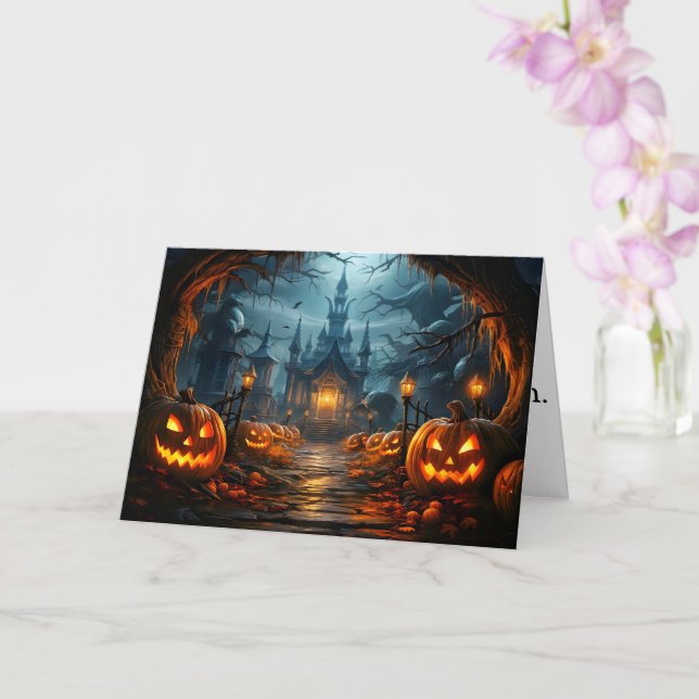 Hope You Have A Happy Halloween Card (Orchid)