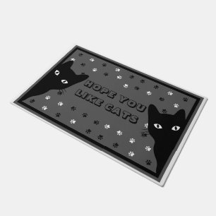 Hope You Like Cats Funny Gift Doormat
