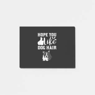 Hope You Like Dog Hair Funny Boston Terrier T-Shir Post-it Notes