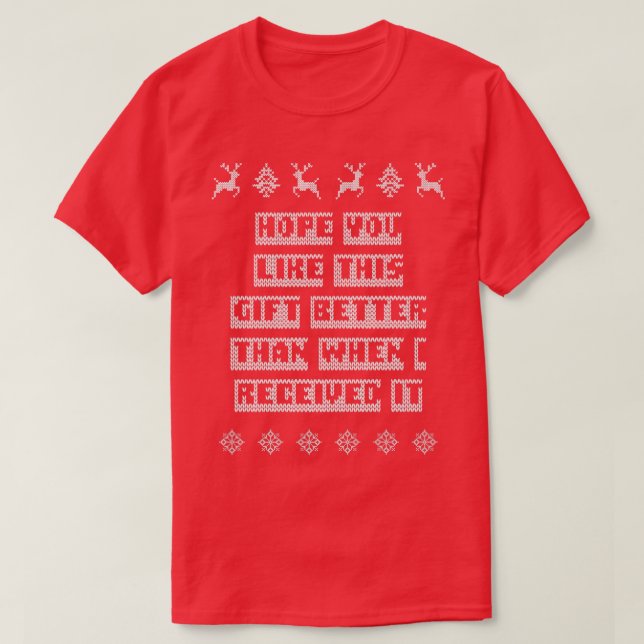 Hope You Like This Gift Christmas Friends Xmas Bud T-Shirt (Design Front)