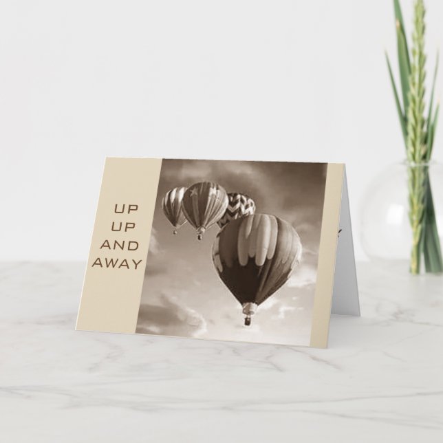 HOPE YOU *SOAR* ON YOUR BIRTHDAY-HOT AIR BALLOONS CARD (Front)