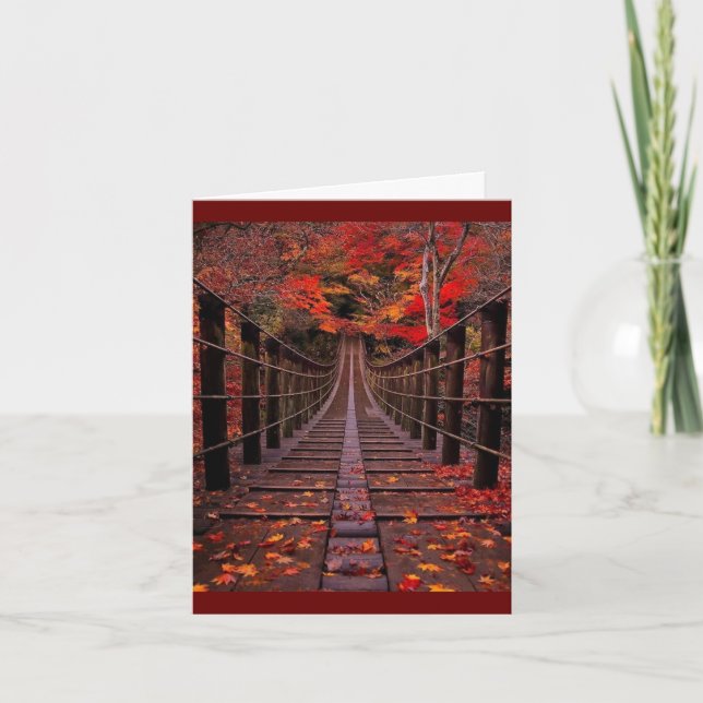 *HOPE YOUR BIRTHDAY IS AS BEAUTIFUL AS A FALL DAY" CARD (Front)