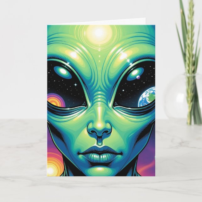 Hope your Birthday is Otherworldly | Alien Card (Front)