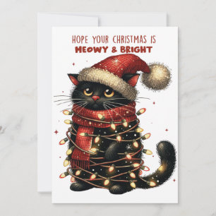 Hope Your Christmas Is Meowy & Bright Card