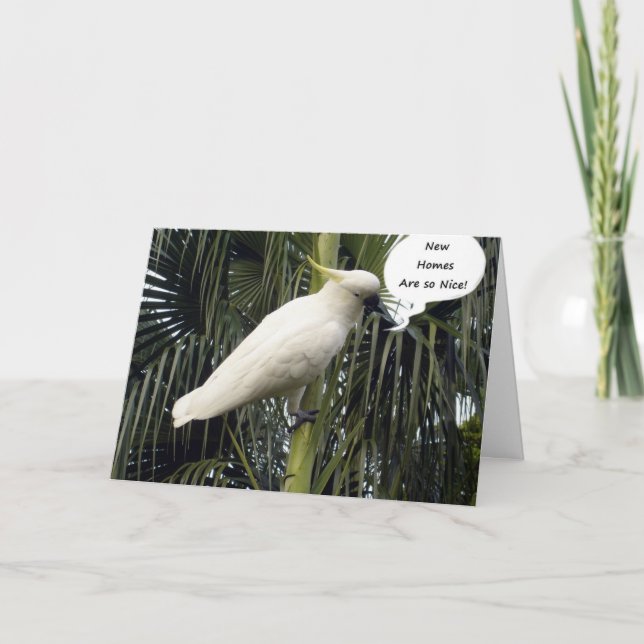 HOPE YOUR NEW HOME IS COMFY=CONGRATULATIONS CARD (Front)