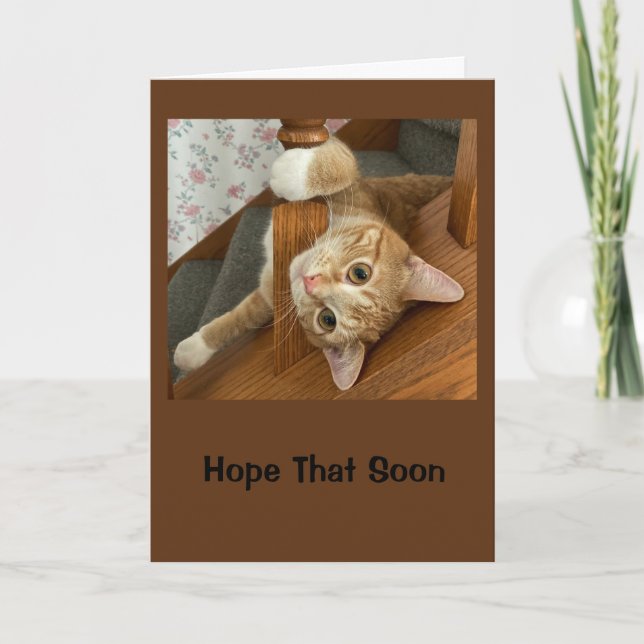 Hope You're Feeling Purr-fectly Fine! Card (Front)