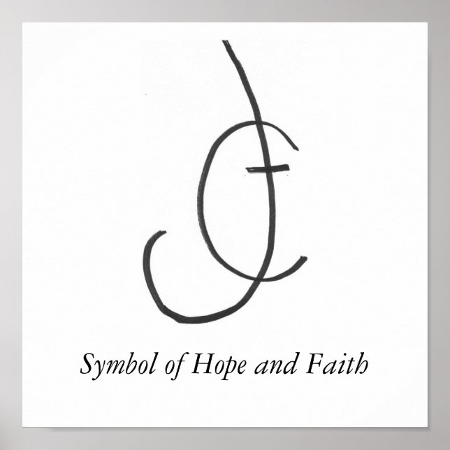 HopeandFaith, Symbol of Hope and Faith Poster (Front)