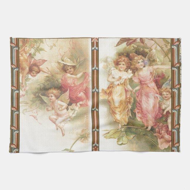 Hopeful - Angels & Flowers Tea Towel (Horizontal)