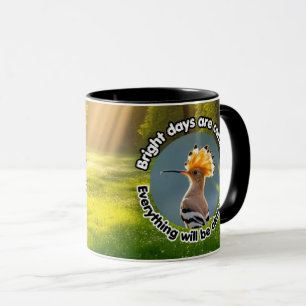 Hopeful Hoopoe Bird – Bright Days Ahead Insp Mug