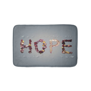Hopeful Roses Bath Mat