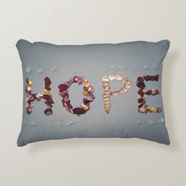 Hopeful Roses Decorative Cushion (Front)