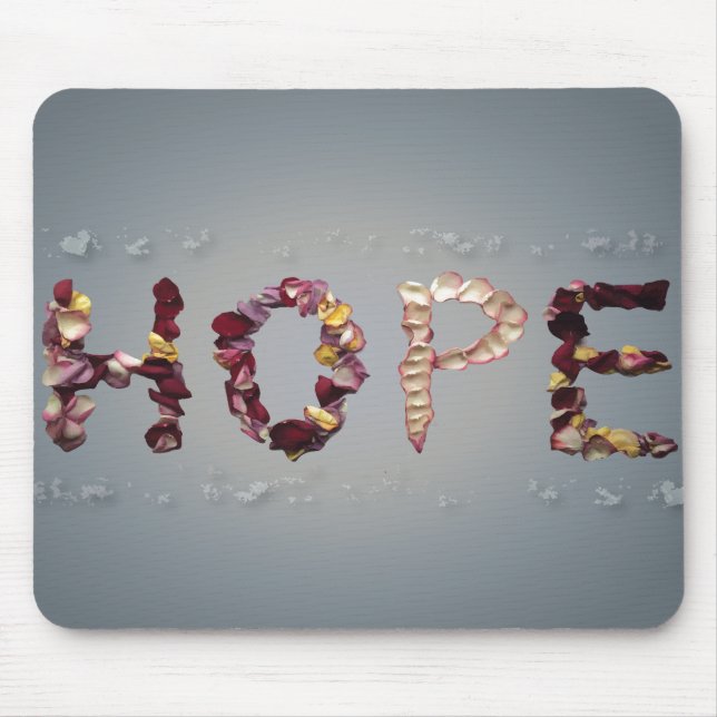 Hopeful Roses Mouse Mat (Front)